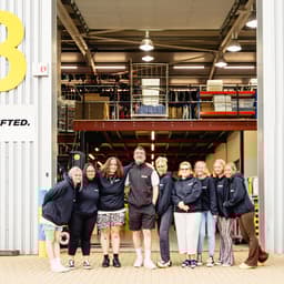 Thrifted Team Photo Outside Of Warehouse