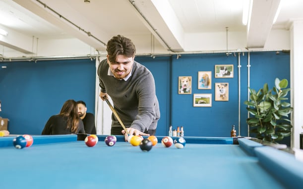 Man Playing Pool