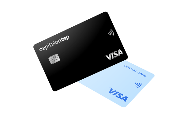 Capital On Tap Business Credit Card Physical And Virtual Card Tilted No Shaddow
