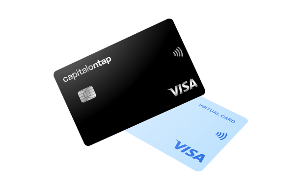 Capital On Tap Business Credit Card Physical And Virtual Card Tilted Spotlight