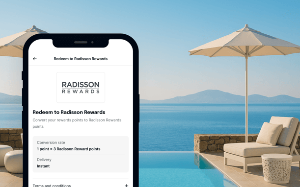 A Phone Showing The Capital On Tap App Rewards Page Radisson Redward Points Conversion