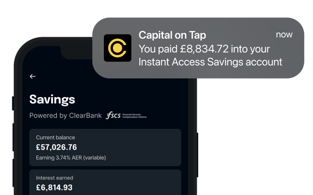 Savings Deposit 3.74% AER
