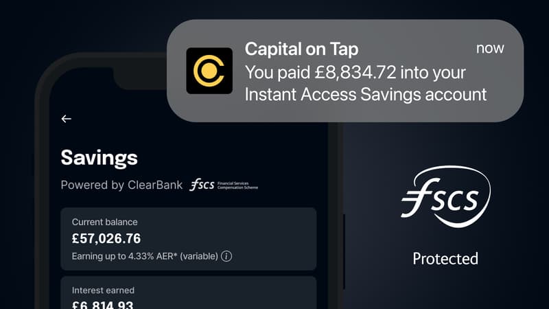 Savings Promotional Rates Deposit FSCS Protected