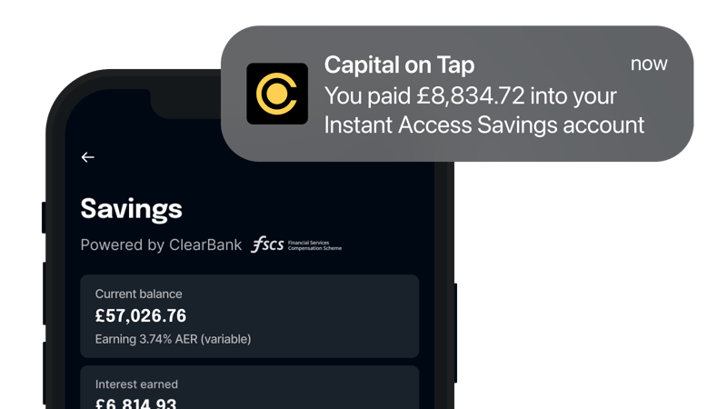 Savings Deposit 3.74% AER