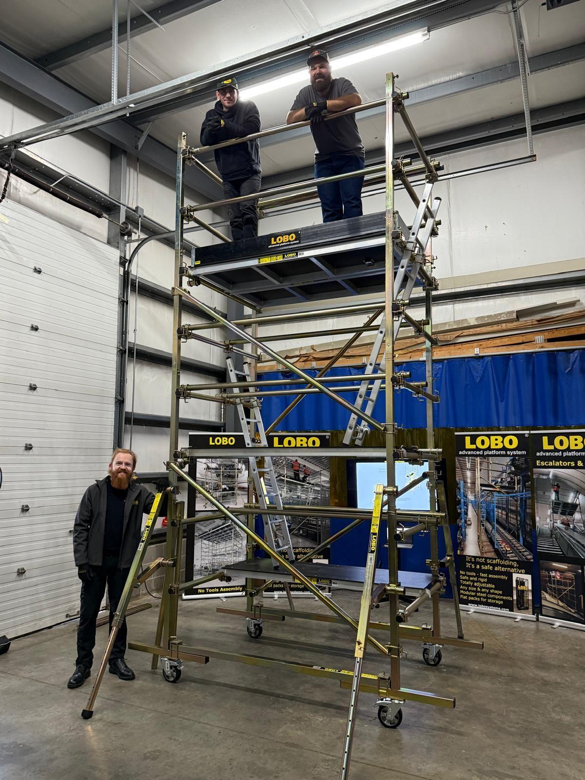 The Team Standing Near The LOBO System