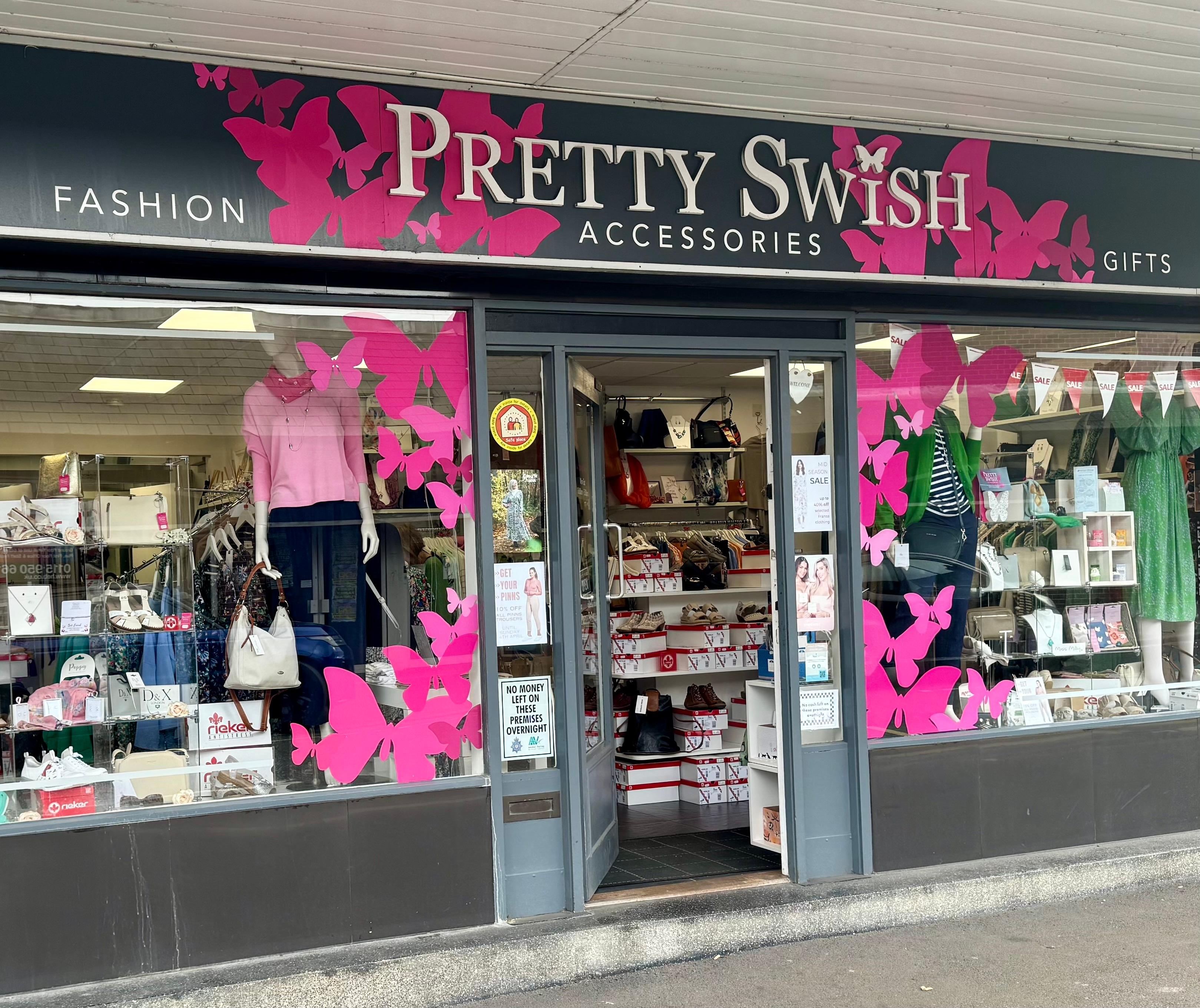 The Pretty Swish Shop Front