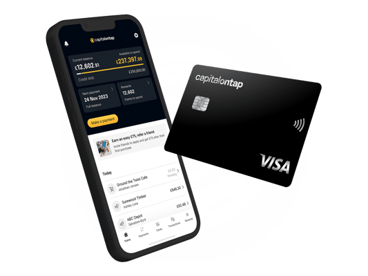 Capital On Tap Business Credit Card And App UK Tilted