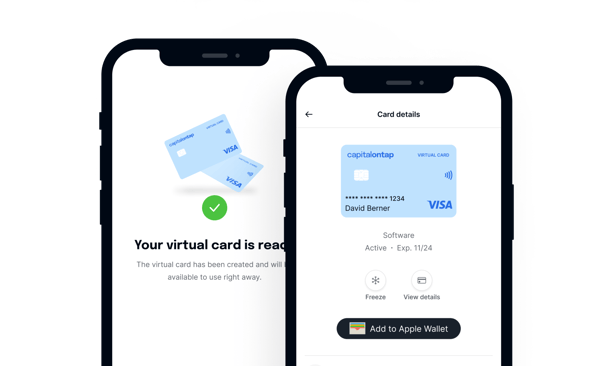 Capital On Tap Virtual Credit Card Details