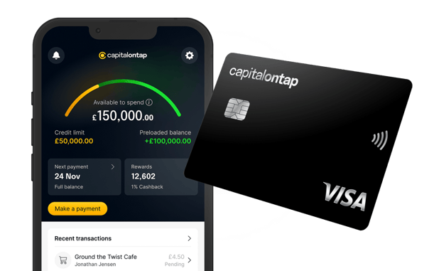 Preloading Dashboard On Mobile And Capital On Tap Business Credit Card
