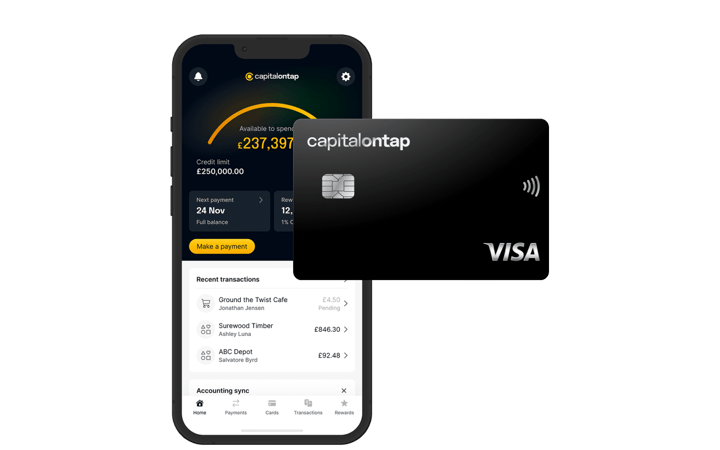 Capital On Tap Business Credit Card And App UK front
