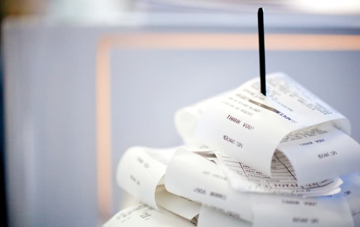 Business Credit Card Receipts