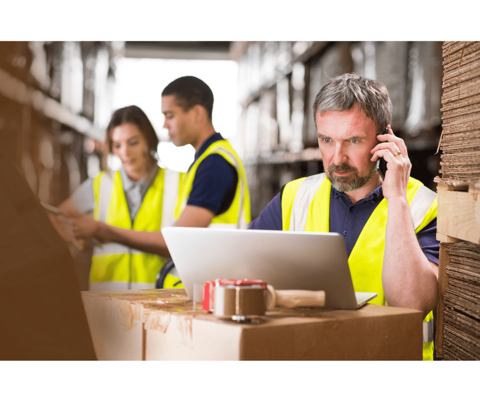 A Warehouse Owner Negotiates With A Supplier On The Phone